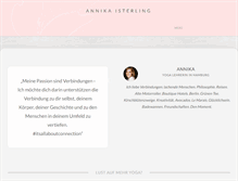 Tablet Screenshot of annikaisterling.com